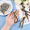 Polyester Cord First Communion Christening Keychain with Alloy Olive Branch for Baptism Favors Gift KEYC-AB00032-3