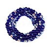 Electroplate Transparent Glass Beads Strands EGLA-Q132-4MM-A15-2
