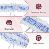 2Pcs 2 Styles Polyester Garter Leg Ring AJEW-CY0001-91-5