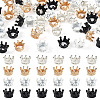 48Pcs 4 Colors Tibetan Style Alloy Europran Beads FIND-TA0010-46-2