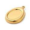 304 Stainless Steel Pendant Cabochon Settings For Enamel LS-STAS-D013-01B-G-2
