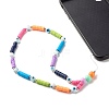 Acrylic Beads and Handmade Polymer Clay Beads Mobile Straps HJEW-JM00582-2