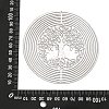 201 Stainless Steel Laser Cut Tree of Life Connector Charms STAS-Z116-02P-04-3