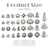 Tibetan Style Alloy Bead Caps TIBE-YW0001-71-3