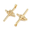 Brass Micro Pave Cubic Zirconia Pendants CU-CBADC6C-11G-03-2