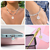 50Pcs 5 Colors Alloy Pendants ENAM-TA0003-93P-8