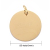 Ion Plating(IP) 304 Stainless Steel Pendants X-STAS-I311-32F-G-3