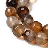 Dyed & Heated Natural Banded Agate Beads Strands G-P539-F01-04-4