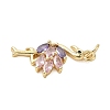 Brass Micro Pave Cubic Zirconia Pendants KK-K368-06A-G-2