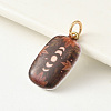 1Pc Brass Enamel Pendants ENAM-YW0009-21A-1