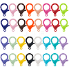 SUNNYCLUE 128Pcs 16 Colors Plastic Lobster Claw Clasps KY-SC0001-74-1