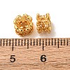 Brass Micro Pave Cubic Zirconia Beads CU-CBA54A3-02G-02-2