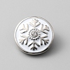 Christmas Theme Alloy Rhinestone Snap Jewelry Buttons FIND-WH0032-64P-1