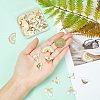 60Pcs 6 Style Alloy Enamel Pendants ENAM-NB0001-53-4