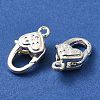 Tibetan Style Alloy Lobster Claw Clasps TIBE-T002-27S-RS-2