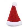 Christmas Hat Velvet Wine Bottle Cover AJEW-M012-01A-2