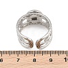 304 Stainless Steel Cuff Ring Components SA-CBA82C8-01B-P-3