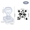 Plastic Stamps DIY-WH0350-079-4