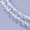 Natural White Topaz Beaded Necklaces NJEW-K114-B-A09-2