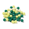 Rubberized Style Imitated Silicone Acrylic Beads MACR-D029-01I-1