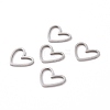 Non-Tarnish 201 Stainless Steel Linking Rings X-STAS-R111-LA105-01-3