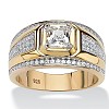 Square Alloy with Crystal Rhinestone Finger Rings FS-WG4A2D8-12-1