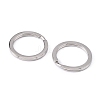 304 Stainless Steel Keychain Clasp Findings STAS-32D-1
