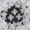 Frosted Transparent Acrylic Beads X1-OACR-P029-09B-05-1