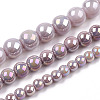 Electroplate Opaque Glass Beads Strands LS-GLAA-T032-P10mm-AB07-4