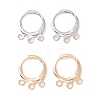 Brass Huggie Hoop Earring Findings KK-A158-02G-2