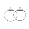 316 Surgical Stainless Steel Hoop Earring Findings STAS-P238-09P-01-1