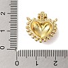 Rack Plating Brass Micro Pave Clear Cubic Zirconia Pendants X-KK-S372-02G-3