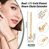 20Pcs Brass Chain Extender KK-BBC0016-37-2