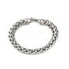 201 Stainless Steel Cuba Style Chian Bracelet for Men BJEW-B138-06P-04-4