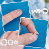 24Pcs 3 Styles 925 Sterling Silver Split Rings STER-AR0001-13-4