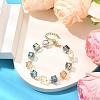 Electroplate Glass Beaded Stretch Bracelets for Women BJEW-JB11213-03-2