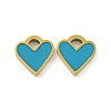 316 Surgical Stainless Steel Enamel Charms STAS-M073-37A-01G-1