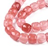 Cherry Quartz Glass Beads Strands G-T138-136-3