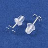 999 Fine Silver Stud Earrings for Women EJEW-S215-30S-08-3