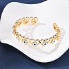 Brass Cuff Bangles for Women BJEW-C140-33G-3