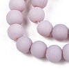Opaque Glass Beads Strands GLAA-T032-P8mm-MD07-2