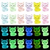 30Pcs 6 Colors Luminous Resin Fox Display Decoration CRES-CJ0001-81-1