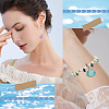 32Pcs 4 Colors Gradient Color Transparent Resin Pendants RESI-SC0003-31-5