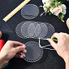 6Pcs Flat Round Acrylic Sheet MACR-CP0001-01B-3