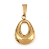 304 Stainless Steel Pendants STAS-P407-04A-G-1