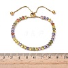 304 Stainless Steel Pave Cubic Zirconia Tennis Bracelets BJEW-G754-03G-05-5