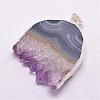 Natural Amethyst Pendants G-K110-03S-2