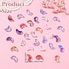 100Pcs Electroplate Transparent Glass Bead EGLA-SZ0001-42-2