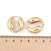 Brass Hoop Earrings for Women EJEW-U041-09G-5