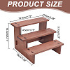 3-Tier Wooden Jewelry Organizer Display Risers ODIS-WH0058-19C-2